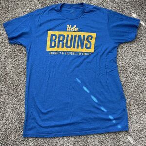 UCLA Bruins Shirt Medium Blue NCAA University‎ Graphic Short Sleeve Top Textured